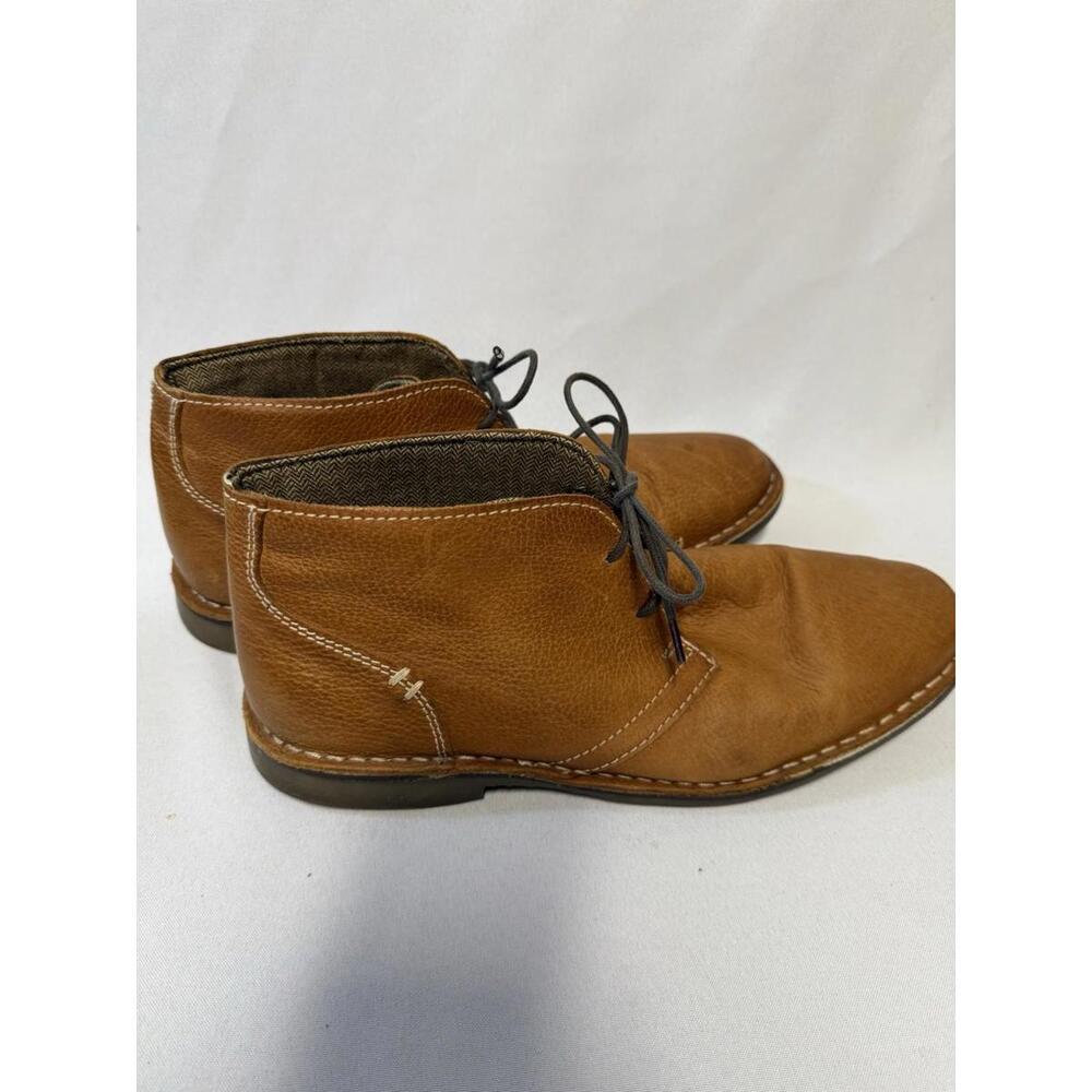 Studio Ink Mens Chukka Boots camel  Leather Almond Toe Lace Up 11